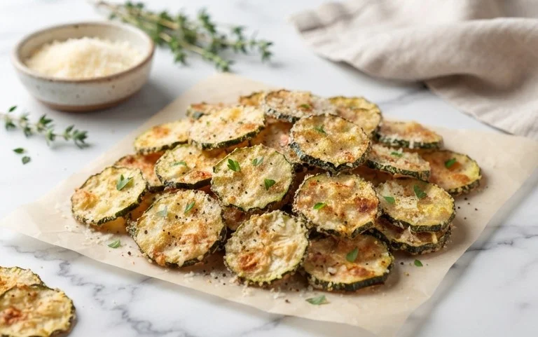 Crispy Baked Zucchini Chips