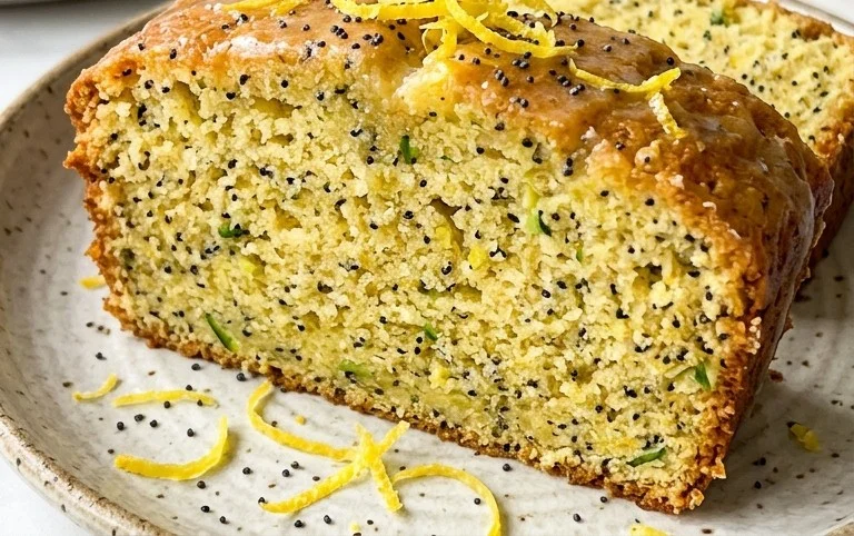 Easy Lemon Poppy Seed Zucchini Bread