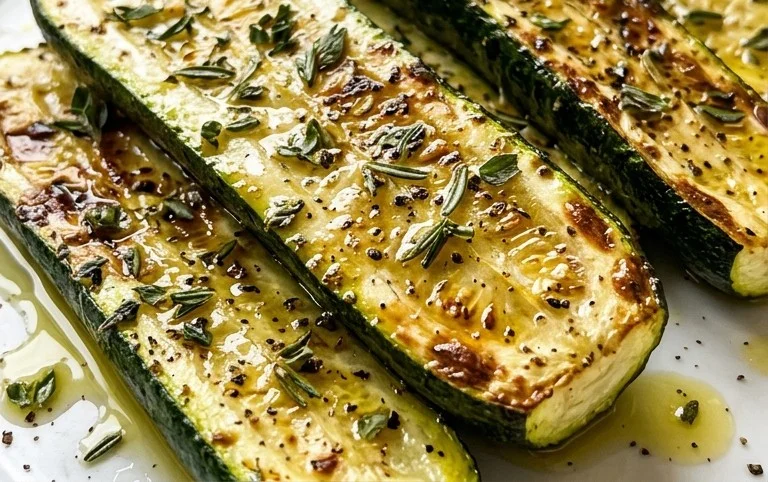 Simple Herb-Infused Roasted Zucchini Recipe