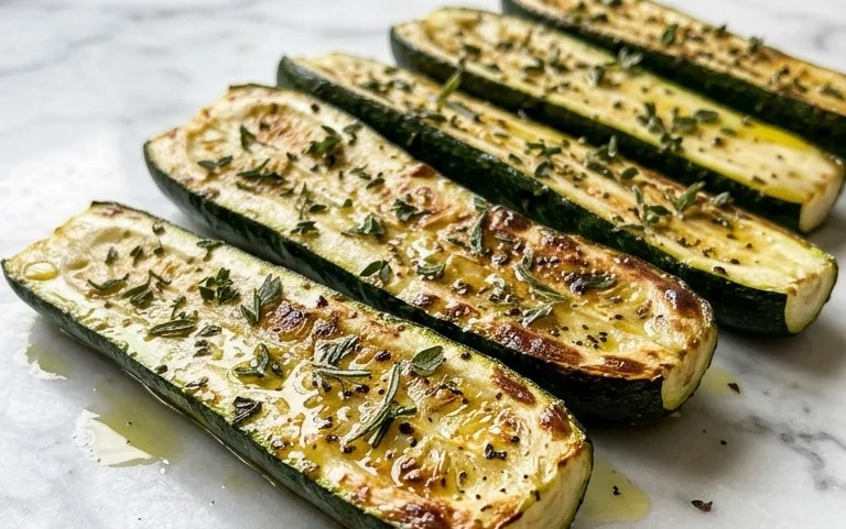 Simple Herb-Infused Roasted Zucchini Recipe
